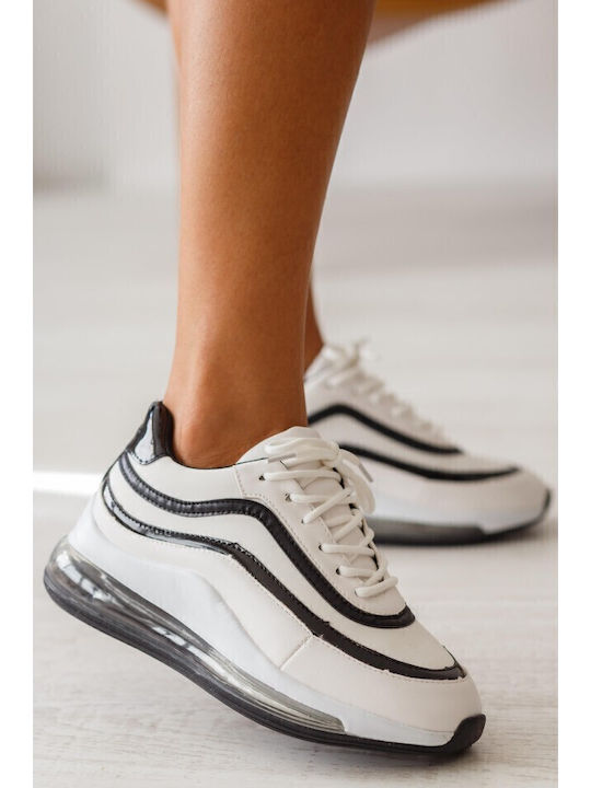 Dame Rose Turnschuhe Weiß