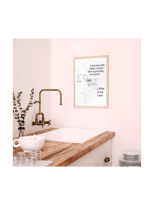 Walls My Love Wooden Frame 40x50cm