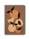 Walls Peaches Illustration Art Painting on Canvas 40x50cm