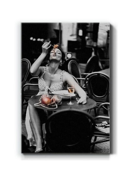 Walls Woman In Restaurant Canvas Painting 40x50cm