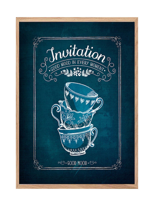 Walls Invitation Tea Canvas Painting 40x50cm
