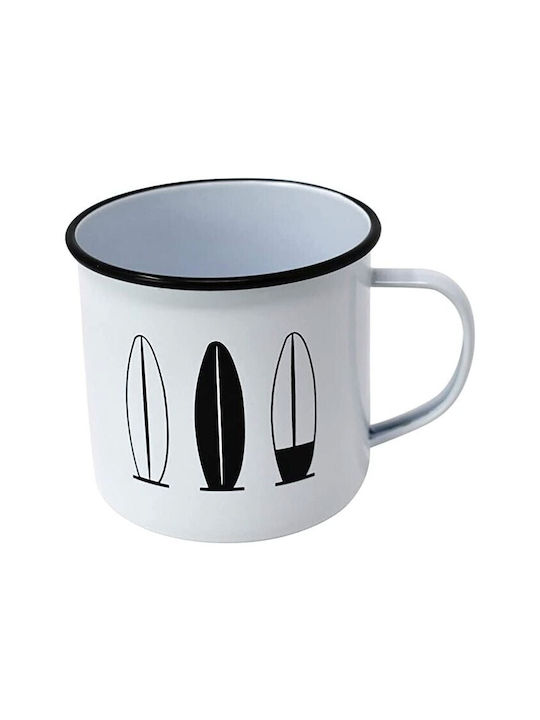 Mug Enamel White 400ml