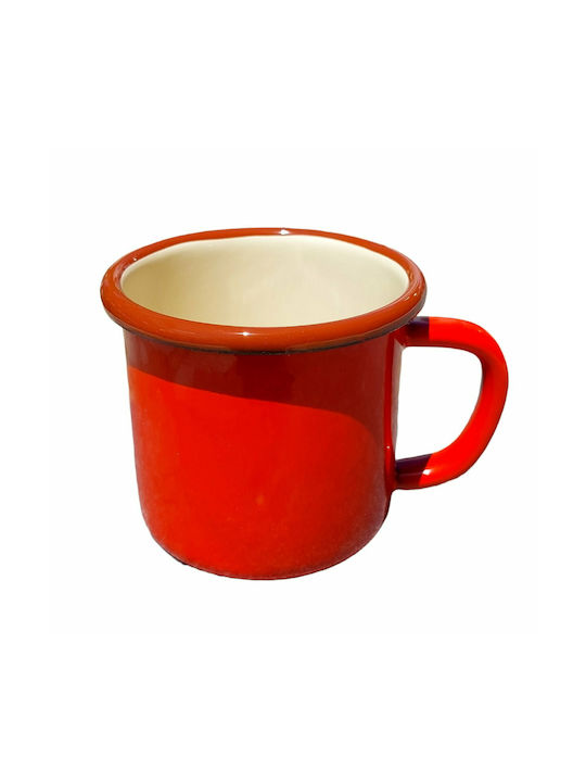 Tasse Emaille Rot 350ml 1Stück