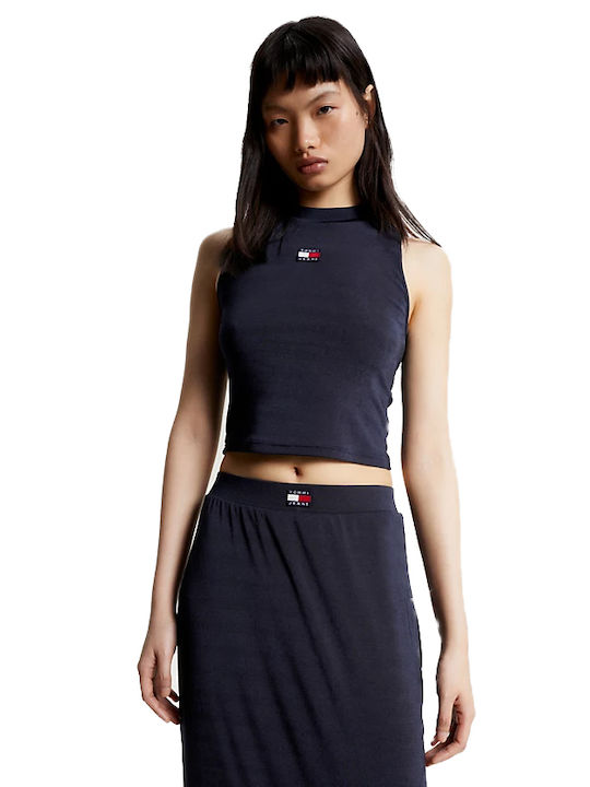 Tommy Hilfiger Women's Summer Blouse Sleeveless Navy Blue