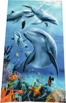 Beach Towel Blue 180x100cm.