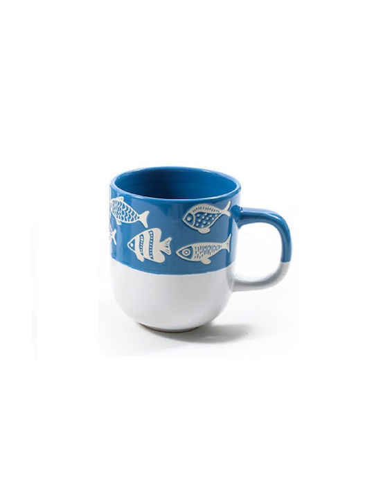 Ceramic Cup Blue 420ml