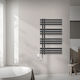 ECD Germany Iron EM Elektrische Handtuchheizkörper 300W 100x60cm Graue