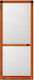 Mosquito Net Door Screw-Hinged Aluminum Brown with Frame 230x110cm