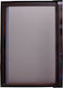 GS Window Mosquito Net with Screws Sliding Fiberglass Brown with Frame 200x150cm