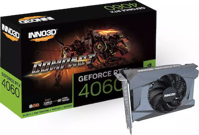 Inno 3D GeForce RTX 4060 8GB GDDR6 Compact Placă Grafică