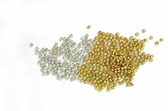 Faitakis Pack Perlen & Pailletten Goldene 30Stück 2mm