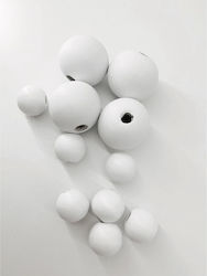 Riniotis Χάντρες Χειροτεχνίας σε Λευκό χρώμα 2.5mm 50τμχ