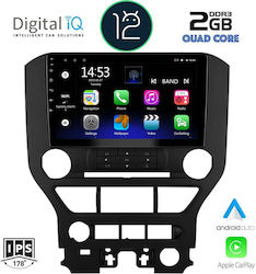 Digital IQ Car-Audiosystem für Ford Mustang 2015-2020 (Bluetooth/AUX/WiFi/GPS/Apple-Carplay) mit Touchscreen 9"