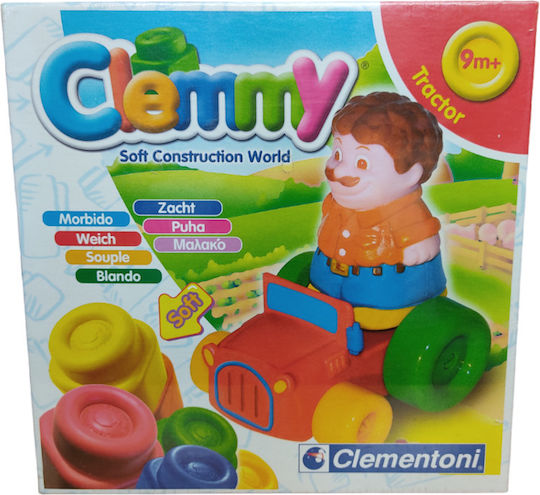 Baby Clementoni Building Blocks Tractor for 9+ Months 3 Pieces