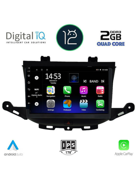 Digital IQ Car Audio System for Opel Astra 2015> (Bluetooth/USB/WiFi/GPS/Apple-Carplay) with Touch Screen 9"