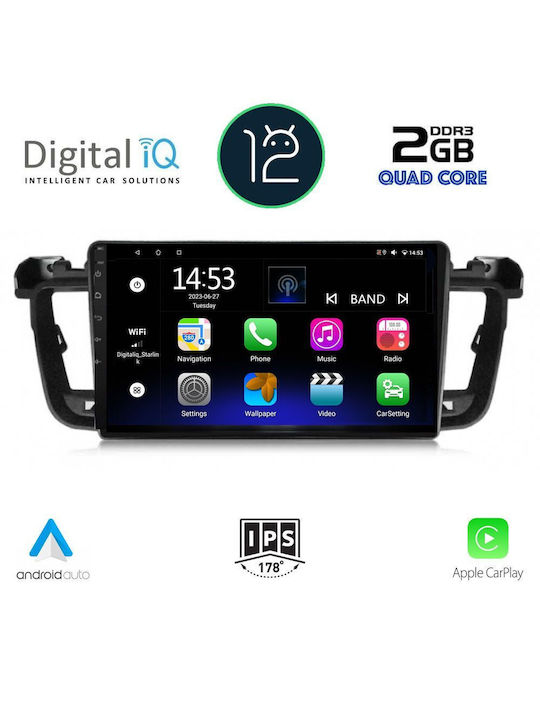 Digital IQ Ηχοσύστημα Αυτοκινήτου για Peugeot 508 (Bluetooth/USB/WiFi/GPS) με Οθόνη Αφής 9"