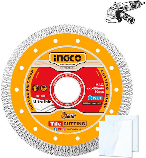 Ingco Δίσκος Κοπής Δομικών Υλικών 125mm