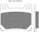 Τακάκια Μοτοσυκλέτας Πίσω για Yamaha FJ / FZ / V-MAX
