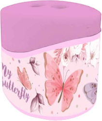 Must Plastic Double Sharpener Pink