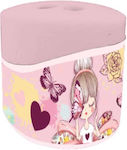 Must Plastic Double Pencil Sharpener Pink (Μiscellaneous Designs)