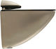 Finetto Wooden Shelf Brackets Silver 100x75mm