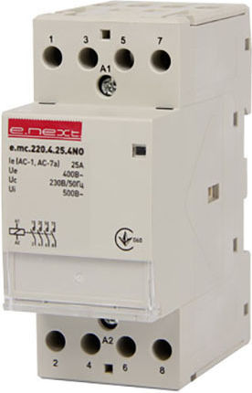 Redled Ρελέ Ράγας Ισχύος 25A Τετραπολικό με Τάση 230V