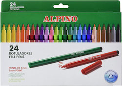 Alpino Μαρκαδόροι 3mm Σετ 24 χρώματα Alpino Μαρκαδόροι 3mm Σετ 24 χρώματα