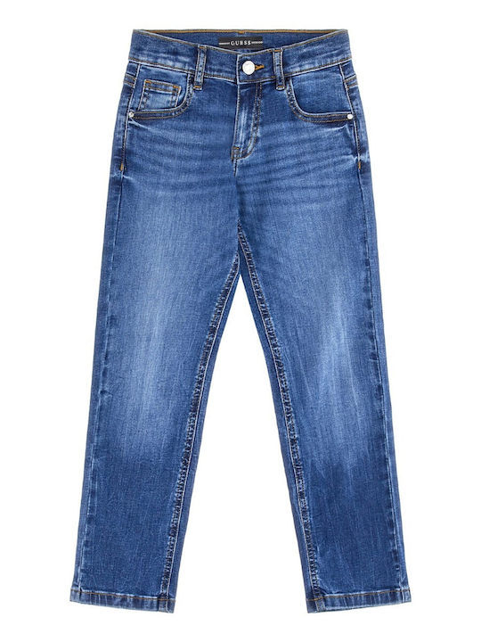 Guess Pantaloni copii din denim Albastru