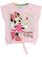 Παιδική Μπλούζα Κοντομάνικη Ροζ Minnie Mouse
