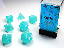 Chessex Dungeons & Dragons Frosted Teal Dice 27405