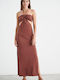 SugarFree Summer Maxi Dress Brown