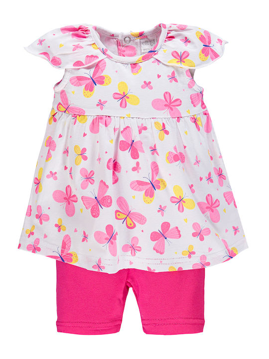 Ellepi Kids Set with Leggings Summer 2pcs Fuchsia