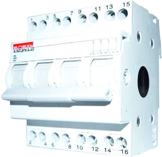 Redled E.NEXT Μεταγωγικός Διακόπτης Ράγας 230V