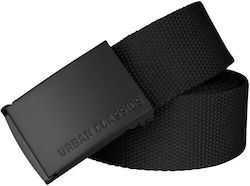 Urban Classics Ανδρική Ζώνη Υφασμάτινη Black/Black