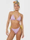 Bikini Slip Cu Dantelă Lila
