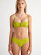 SugarFree Padded Strapless Bikini with Detachable Straps Green