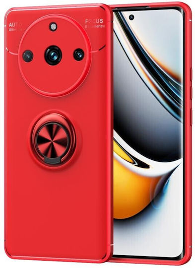 Metal Ring Back Cover Μεταλλικό Κόκκινο (Realme 11 Pro / 11 Pro+)