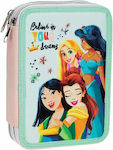 Gim Fabric Prefilled Pencil Case Princess Summer Fun with 2 Compartments Multicolour