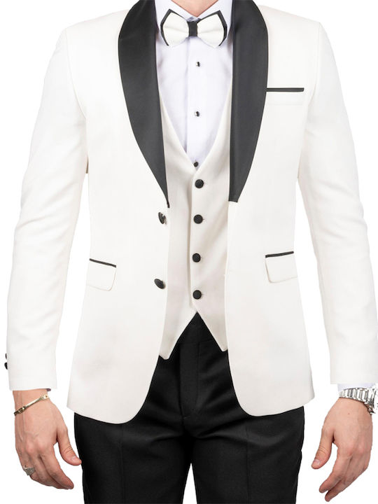 Men's Summer Suit Slim Fit White