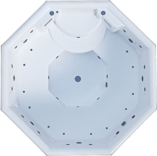 Sanitec Medusa Spa Μπανιέρα Ακρυλική με Υδρομασάζ 195x195cm Sanitec Medusa Spa Μπανιέρα Ακρυλική με Υδρομασάζ 195x195cm
