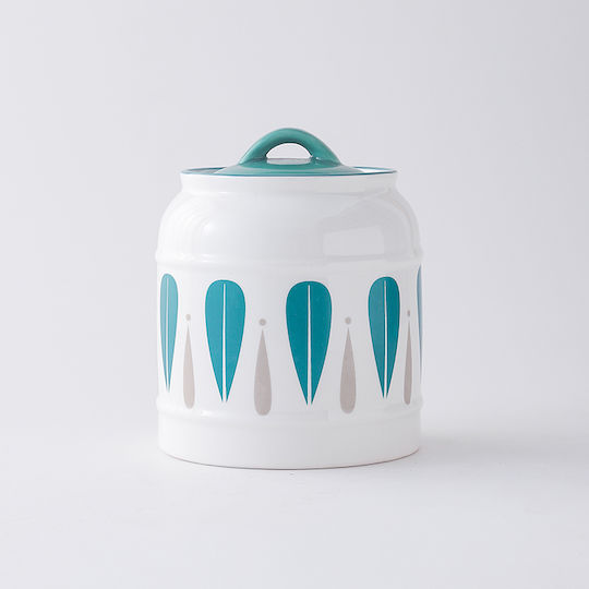 Melina's Collection Vaza Uz General cu capac ermetic Ceramică Alb 2500ml