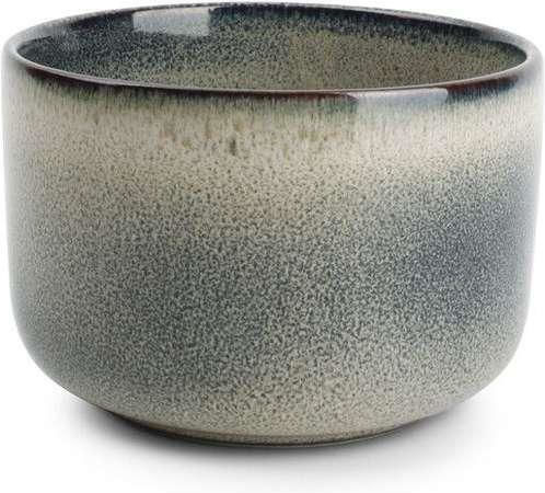 Salt & Pepper Blue-green Meridian Serving Bowl Round Ceramic Gray with Diameter 12cm