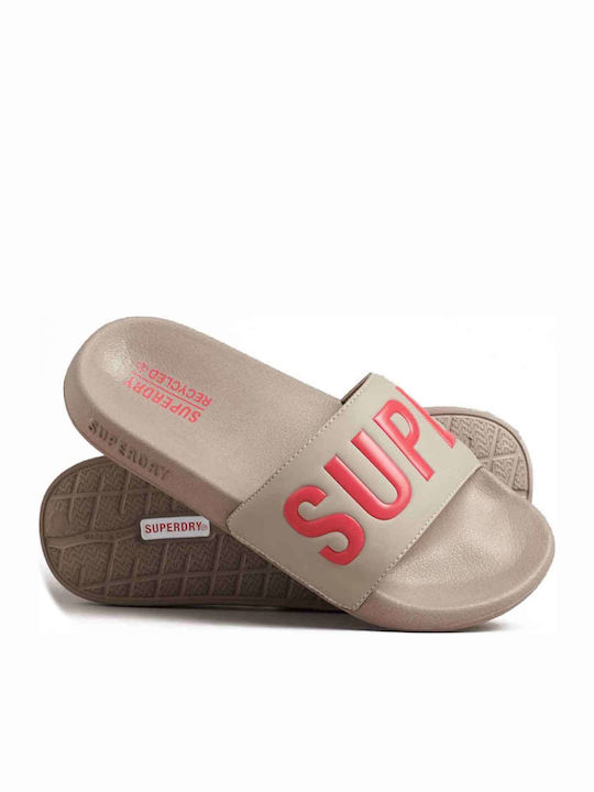 Slides Warm Grey/Active Pink