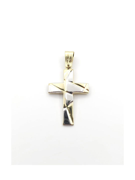 Filva Oro Herren Gold Kreuz 14K mit Kette