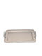 Skamagas Stainless Steel Rectangular Serving Tray with Handles in Silver Color 44x31cm 47-90.701 1pcs