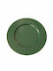 Pierfranco Gnali Metall Rund Serviertablett in Grün Farbe 31x31cm 69700/M 1Stück