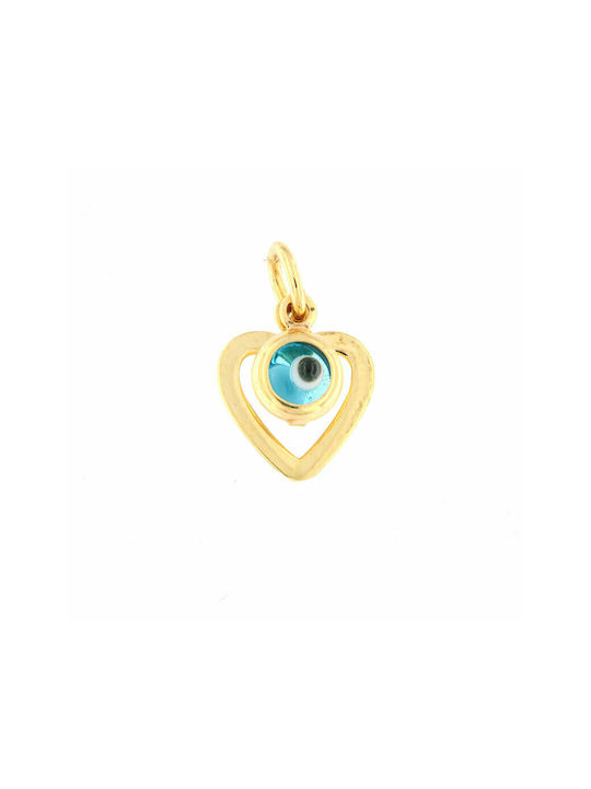 Ηώς Gold Heart Kids Pendant 9K XSM120