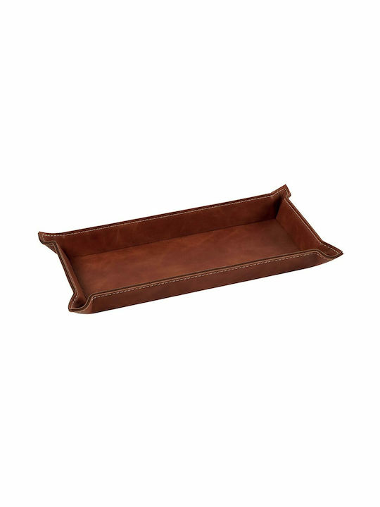 Country Casa Rectangular Serving Tray in Brown Color 26x13.5x3.5cm GH011 1pcs