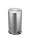 Happy House Waste Bin Made of Stainless Steel with Pedal Silver 30lt