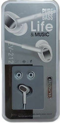 EV-212 Безжични Стерео с жак 3.5mm White